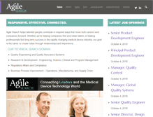 Tablet Screenshot of agilesearchinc.com
